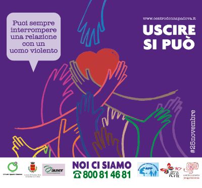 Logo giornata internazionale contro la violenza sulle donne