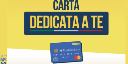 CARTA DEDICATA A TE 2025: Pubblicato l'elenco dei beneficiari