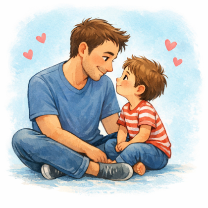 Storie per dire : ti voglio bene papà 