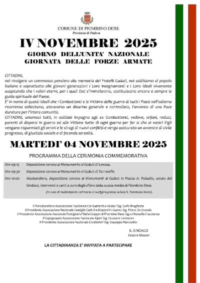 Manifesto 4 Novembre 2025 Manifesto 4 Novembre 2025