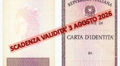 carta di identità cartacea