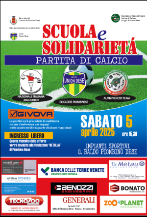 Locandina partita calcio