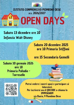 Locandina open days