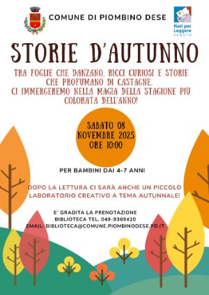 Locandina incontro Storie d'autunno