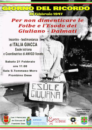 Locandina giorno del ricordo